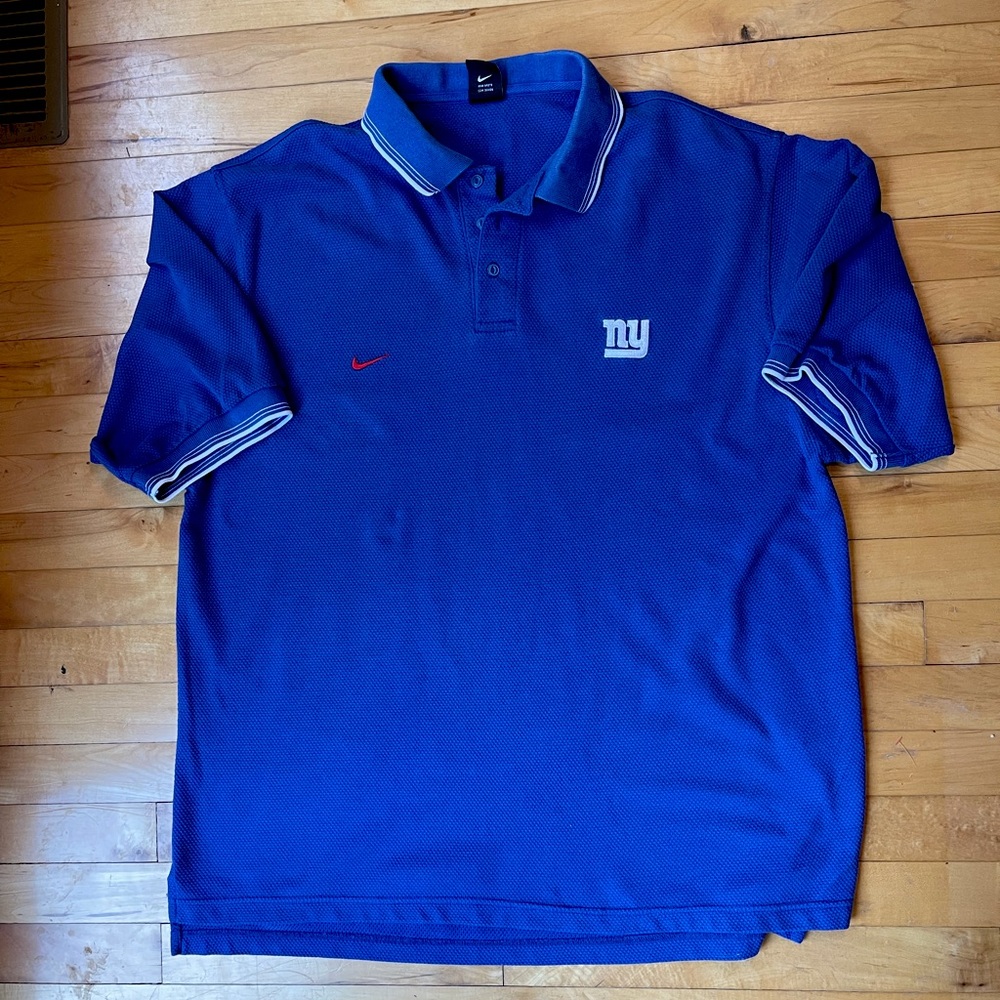 NY GIANTS Nike blue polo